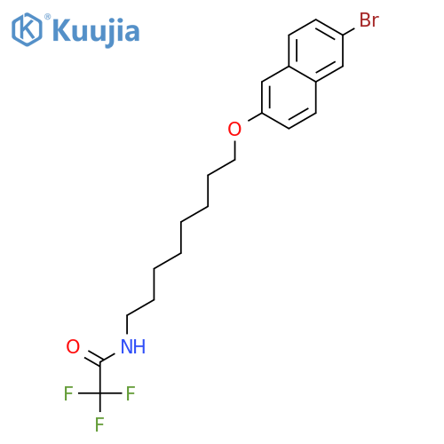 Acetamide, N-[8-[(6-bromo-2-naphthalenyl)oxy]octyl]-2,2,2-trifluoro- structure