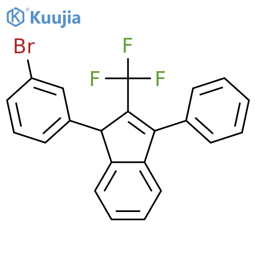 1H-INDENE, 1-(3-BROMOPHENYL)-3-PHENYL-2-(TRIFLUOROMETHYL)- structure