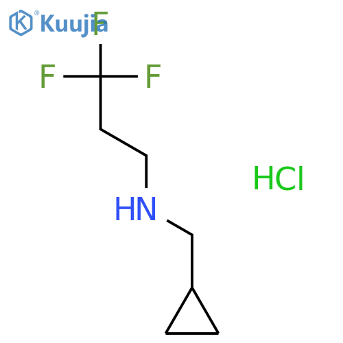 (cyclopropylmethyl)(3,3,3-trifluoropropyl)amine hydrochloride structure