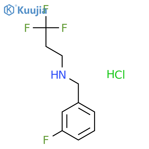 BENZENEMETHANAMINE, 3-FLUORO-N-(3,3,3-TRIFLUOROPROPYL)-, HYDROCHLORIDE structure