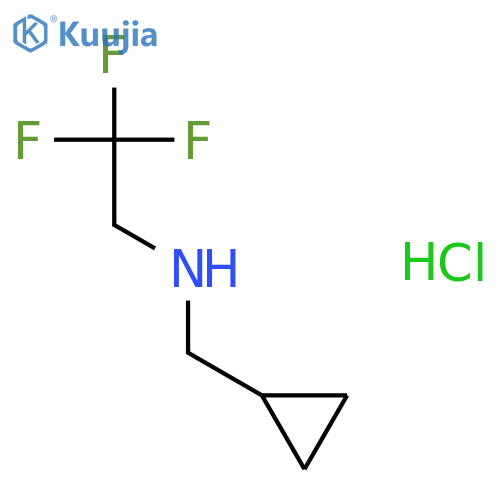 (cyclopropylmethyl)(2,2,2-trifluoroethyl)amine hydrochloride structure