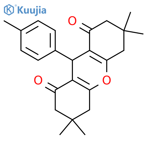 1H-Xanthene-1,8(2H)-dione, 3,4,5,6,7,9-hexahydro-3,3,6,6-tetramethyl-9-(4-methylphenyl)- structure