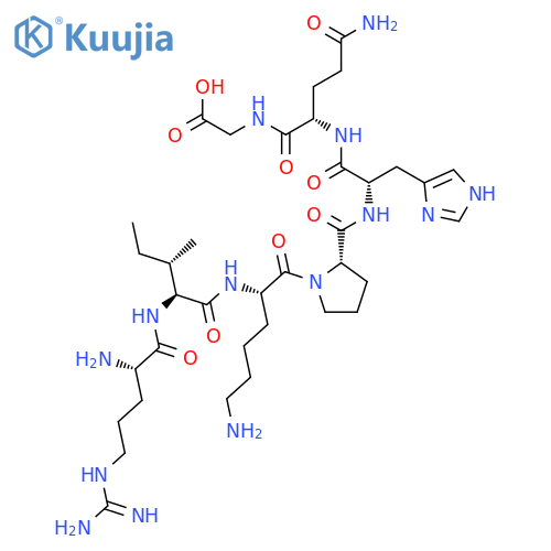 GLYCINE, L-ARGINYL-L-ISOLEUCYL-L-LYSYL-L-PROLYL-L-HISTIDYL-L-GLUTAMINYL- structure