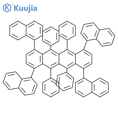NAPHTHACENE, 1,4,7,10-TETRA-1-NAPHTHALENYL-5,6,11,12-TETRAPHENYL- structure