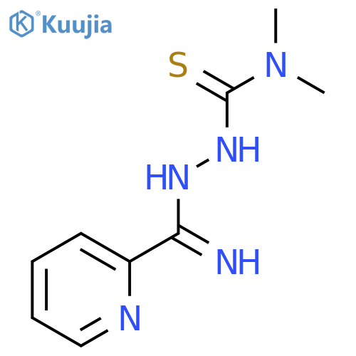 2-Pyridinecarboximidic acid, 2-[(dimethylamino)thioxomethyl]hydrazide structure