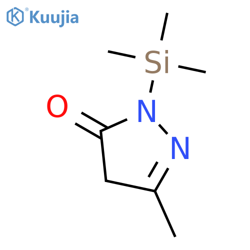 3H-PYRAZOL-3-ONE, 2,4-DIHYDRO-5-METHYL-2-(TRIMETHYLSILYL)- structure