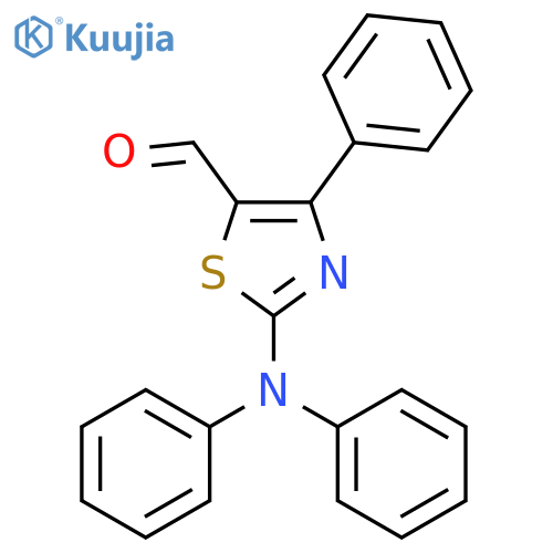 5-THIAZOLECARBOXALDEHYDE, 2-(DIPHENYLAMINO)-4-PHENYL- structure