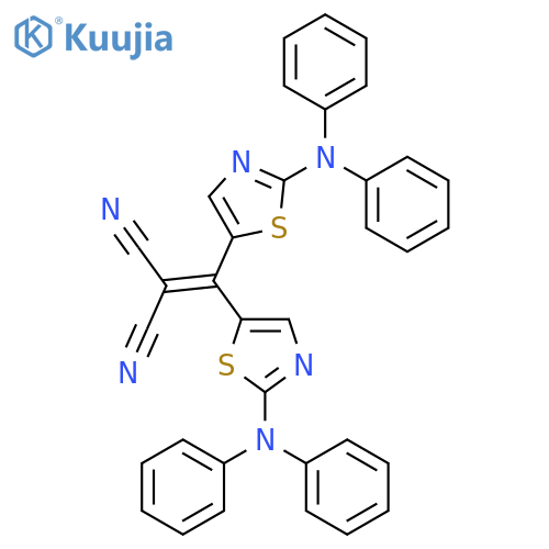 PROPANEDINITRILE, [BIS[2-(DIPHENYLAMINO)-5-THIAZOLYL]METHYLENE]- structure