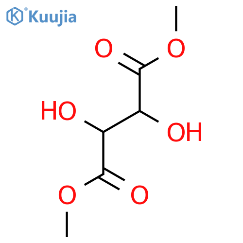 Butanedioic acid, 2,3-dihydroxy-, dimethyl ester structure