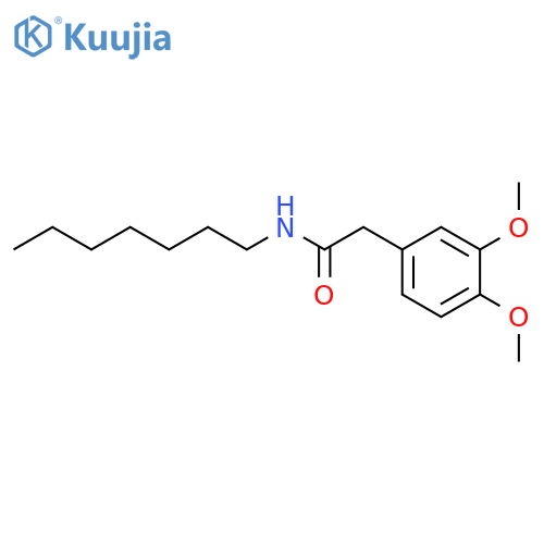 2-(3,4-dimethoxyphenyl)-N-heptylacetamide structure