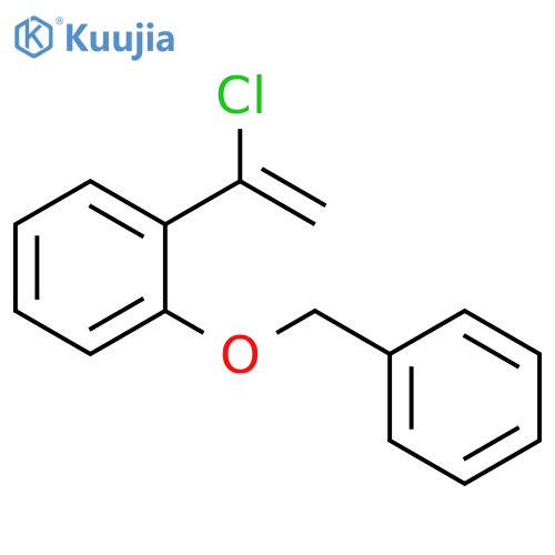 Benzene, 1-(1-chloroethenyl)-2-(phenylmethoxy)- structure