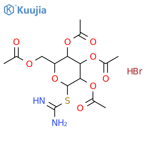 2-(2,3,4,6-Tetra-O-acetyl-β-D-glucopyranosyl)thiopseudo Urea Hydrobromide structure
