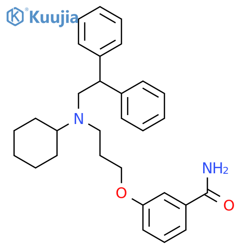 Benzamide, 3-[3-[cyclohexyl(2,2-diphenylethyl)amino]propoxy]- structure
