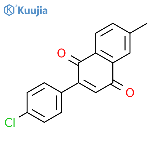 1,4-Naphthalenedione, 2-(4-chlorophenyl)-6-methyl- structure