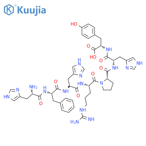 L-Tyrosine, L-histidyl-L-phenylalanyl-L-histidyl-L-arginyl-L-prolyl-L-histidyl- structure