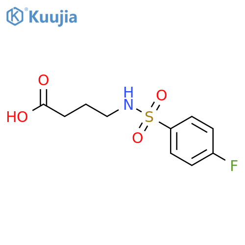 4-(4-Fluoro-benzenesulfonylamino)-butyric acid structure
