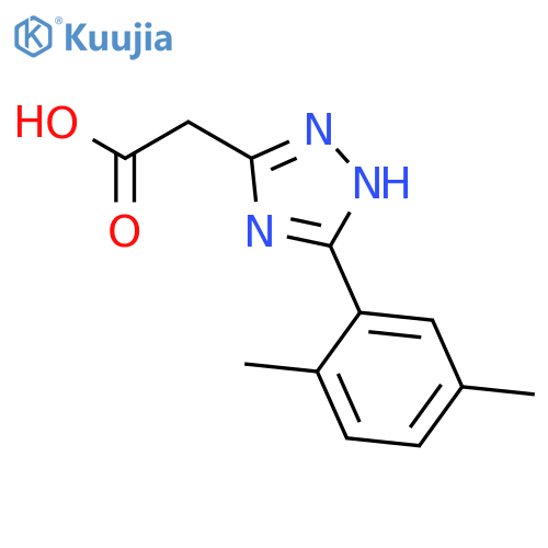 1H-1,2,4-Triazole-3-acetic acid, 5-(2,5-dimethylphenyl)- structure