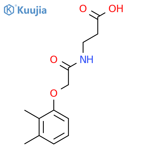 3-[2-(2,3-Dimethylphenoxy)acetamido]propanoic acid structure