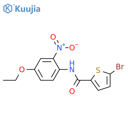 5-bromo-N-(4-ethoxy-2-nitrophenyl)thiophene-2-carboxamide structure