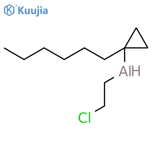 ALUMINUM, CHLOROETHYL(1-HEXYLCYCLOPROPYL)- structure
