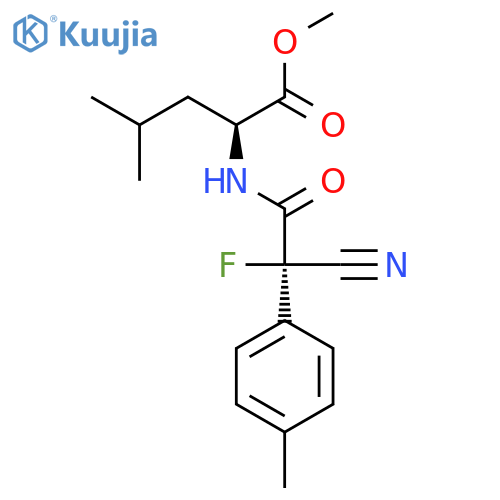 L-LEUCINE, N-[(2R)-CYANOFLUORO(4-METHYLPHENYL)ACETYL]-, METHYL ESTER structure