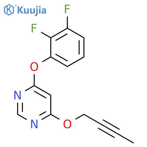 PYRIMIDINE, 4-(2-BUTYNYLOXY)-6-(2,3-DIFLUOROPHENOXY)- structure
