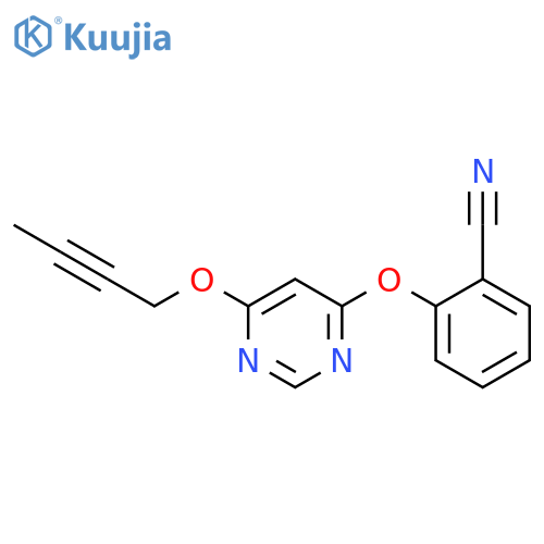 Benzonitrile, 2-[[6-(2-butynyloxy)-4-pyrimidinyl]oxy]- structure
