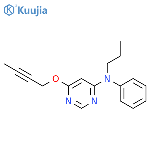 4-Pyrimidinamine, 6-(2-butynyloxy)-N-phenyl-N-propyl- structure