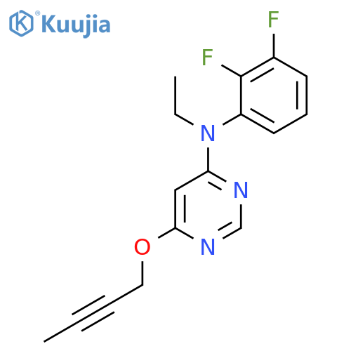 4-Pyrimidinamine, 6-(2-butynyloxy)-N-(2,3-difluorophenyl)-N-ethyl- structure