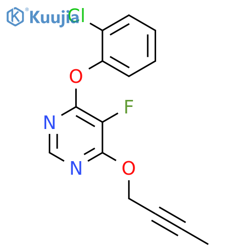Pyrimidine, 4-(2-butynyloxy)-6-(2-chlorophenoxy)-5-fluoro- structure