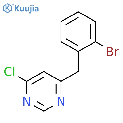 Pyrimidine, 4-[(2-bromophenyl)methyl]-6-chloro- structure