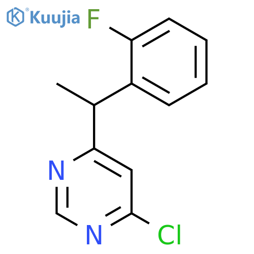 Pyrimidine, 4-chloro-6-[1-(2-fluorophenyl)ethyl]- structure