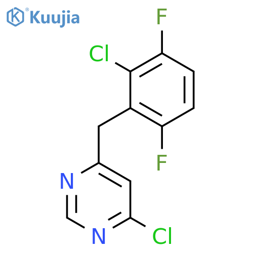 PYRIMIDINE, 4-CHLORO-6-[(2-CHLORO-3,6-DIFLUOROPHENYL)METHYL]- structure