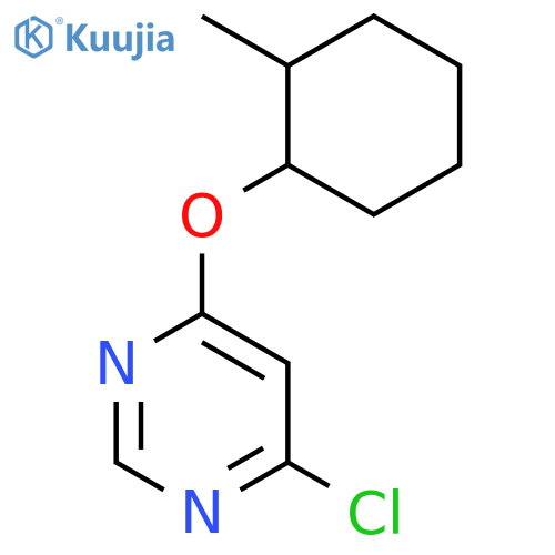 4-chloro-6-(2-methylcyclohexyl)oxypyrimidine, Mixture of diastereomers structure