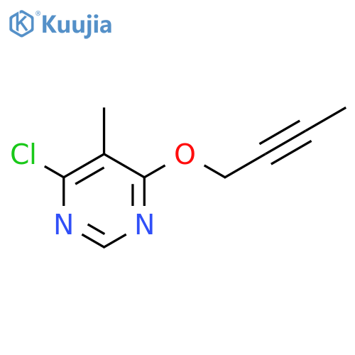 Pyrimidine, 4-(2-butynyloxy)-6-chloro-5-methyl- structure