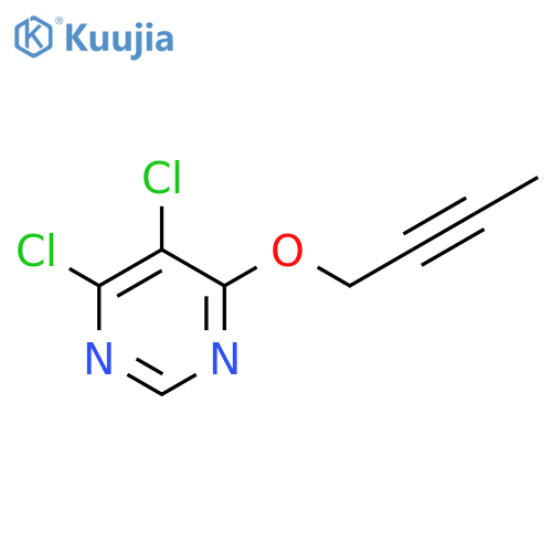 Pyrimidine, 4-(2-butynyloxy)-5,6-dichloro- structure