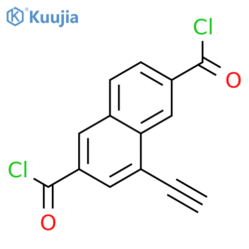 2,6-Naphthalenedicarbonyl dichloride, 4-ethynyl- structure