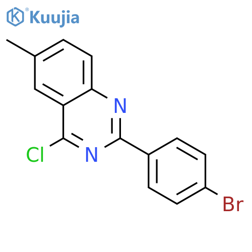 2-(4-Bromophenyl)-4-chloro-6-methylquinazoline structure