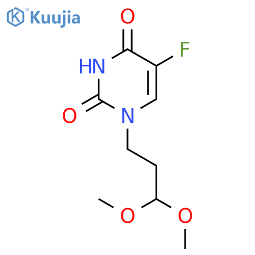 2,4(1H,3H)-PYRIMIDINEDIONE, 1-(3,3-DIMETHOXYPROPYL)-5-FLUORO- structure