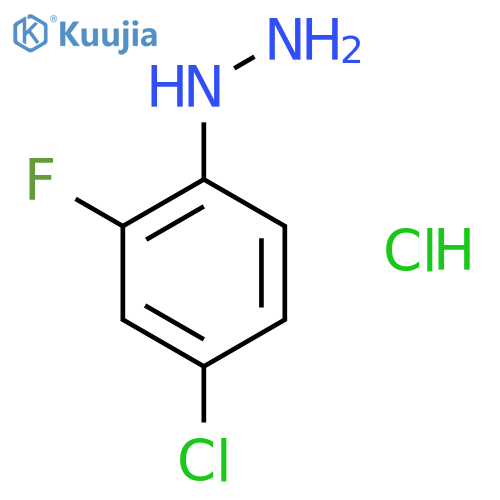 4-chloro-2-fluorophenylhydrazine Hydrochloride structure