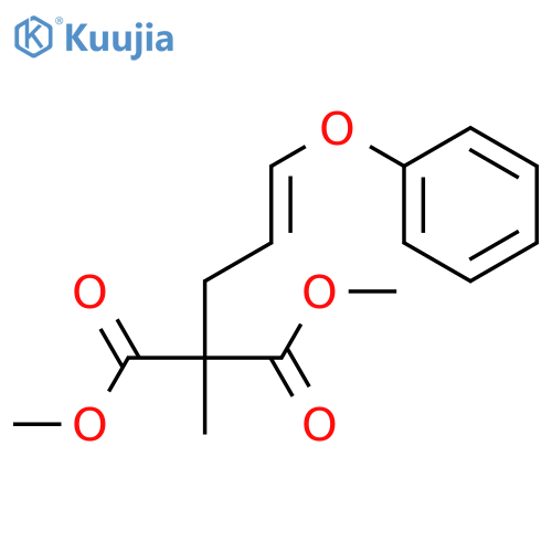 Propanedioic acid, methyl[(2E)-3-phenoxy-2-propenyl]-, dimethyl ester structure