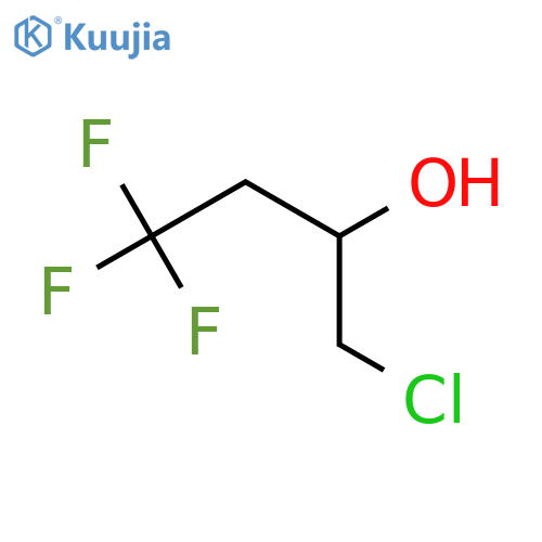 1-chloro-4,4,4-trifluorobutan-2-ol structure