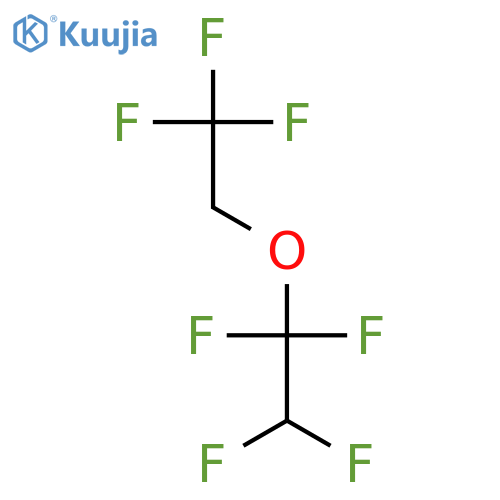 1,1,2,2-Tetrafluoroethyl 2,2,2-trifluoroethyl ether structure