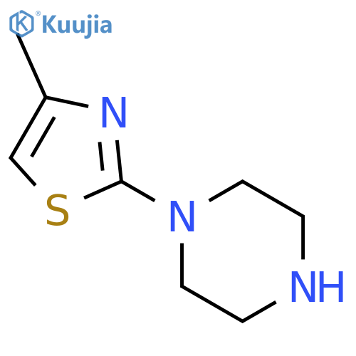 1-(4-methyl-1,3-thiazol-2-yl)piperazine structure