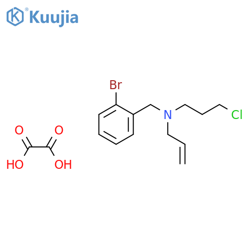 Benzylamine, N-allyl-o-bromo-N-(3-chloropropyl)-, oxalate structure