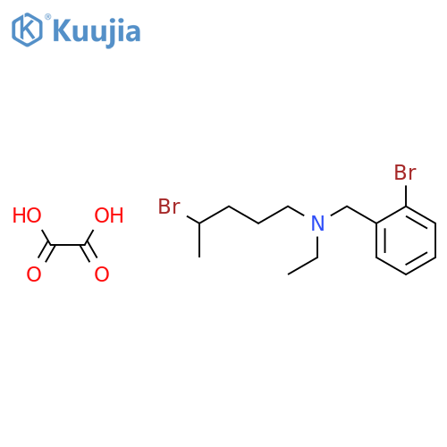 Benzylamine, o-bromo-N-(4-bromopentyl)-N-ethyl-, oxalate structure
