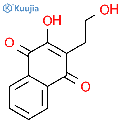 1,4-Naphthalenedione, 2-hydroxy-3-(2-hydroxyethyl)- (9CI) structure