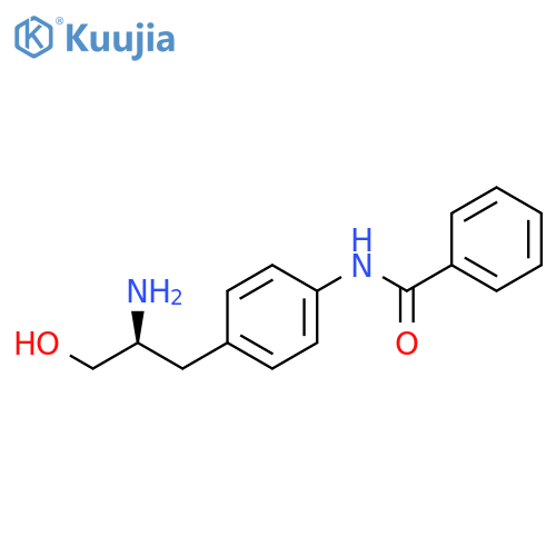Benzamide, N-[4-[(2S)-2-amino-3-hydroxypropyl]phenyl]- structure