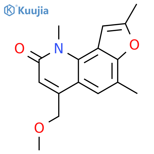 Furo[2,3-h]quinolin-2(1H)-one, 4-(methoxymethyl)-1,6,8-trimethyl- structure