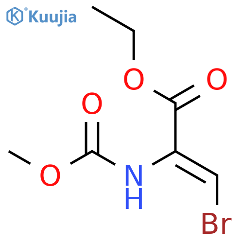2-Propenoic acid, 3-bromo-2-[(methoxycarbonyl)amino]-, ethyl ester structure